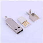 Type-A 公頭 焊線式 （3件套）----KH-USB-AM-HX3