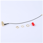 轉(zhuǎn)接線 11牙SMA彎母頭轉(zhuǎn)一代IPEX RG081黑色線——KH-SMAKW-IPEX-RG0.81-B140