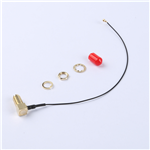 轉(zhuǎn)接線 11牙SMA彎母頭轉(zhuǎn)一代IPEX RG081黑色線——KH-SMAKW-IPEX-RG0.81-B160