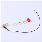 轉(zhuǎn)接線 11牙SMA彎母頭轉(zhuǎn)一代IPEX RG081黑色線——KH-SMAKW-IPEX-RG0.81-B180