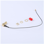 轉(zhuǎn)接線 11牙SMA彎母頭轉(zhuǎn)一代IPEX RG081黑色線——KH-SMAKW-IPEX-RG0.81-B200
