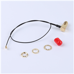 轉(zhuǎn)接線 11牙SMA彎母頭轉(zhuǎn)一代IPEX RG081黑色線——KH-SMAKW-IPEX-RG0.81-B250