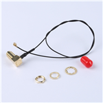 轉(zhuǎn)接線 11牙SMA彎母頭轉(zhuǎn)一代IPEX RG081黑色線——KH-SMAKW-IPEX-RG0.81-B300