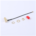 轉接線 11牙SMA彎母頭轉一代IPEX RG137黑色線——KH-SMAKW-IPEX-RG1.37-B90