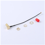轉接線 11牙SMA彎母頭轉一代IPEX RG137黑色線——KH-SMAKW-IPEX-RG1.37-B100