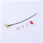 轉接線 11牙SMA彎母頭轉一代IPEX RG137黑色線——KH-SMAKW-IPEX-RG1.37-B120