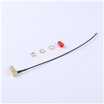 轉接線 11牙SMA彎母頭轉一代IPEX RG137黑色線——KH-SMAKW-IPEX-RG1.37-B160