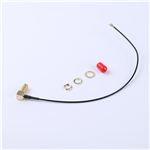 轉接線 11牙SMA彎母頭轉一代IPEX RG137黑色線——KH-SMAKW-IPEX-RG1.37-B200