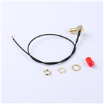 轉接線 11牙SMA彎母頭轉一代IPEX RG137黑色線——KH-SMAKW-IPEX-RG1.37-B300