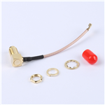 轉接線 11牙SMA彎母頭轉一代IPEX RG178線——KH-SMAKW-IPEX-RG1.78-60