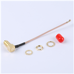 轉接線 11牙SMA彎母頭轉一代IPEX RG178線——KH-SMAKW-IPEX-RG1.78-80