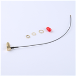 轉接線 11牙SMA彎母頭轉四代IPEX RG081黑色線——KH-SMAKW-IPEX4-RG0.81-B180
