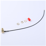 轉(zhuǎn)接線 11牙SMA彎母頭轉(zhuǎn)四代IPEX RG137黑色線——KH-SMAKW-IPEX4-RG1.37-B200