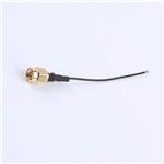 SMA公頭公針轉四代IPEX,RG1.13黑色線,線長80mm——KH-SMAJ-IPEX4-RG1.13-B80