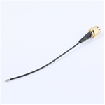 SMA公頭公針轉四代IPEX,RG1.13黑色線,線長90mm——KH-SMAJ-IPEX4-RG1.13-B90
