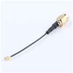 SMA公頭公針轉一代IPEX,RG1.13黑色線,線長60mm——KH-SMAJ-IPEX-RG1.13-B60
