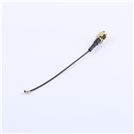 SMA公頭公針轉(zhuǎn)一代IPEX,RG1.13黑色線,線長(zhǎng)90mm——KH-SMAJ-IPEX-RG1.13-B90