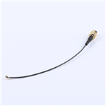 SMA公頭公針轉(zhuǎn)一代IPEX,RG1.13黑色線,線長(zhǎng)120mm——KH-SMAJ-IPEX-RG1.13-B120
