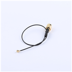 SMA公頭公針轉(zhuǎn)一代IPEX,RG1.13黑色線,線長(zhǎng)180mm——KH-SMAJ-IPEX-RG1.13-B180