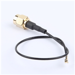 SMA公頭公針轉一代IPEX,RG1.37黑色線,線長160mm——KH-SMAJ-IPEX-RG1.37-B160