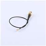 SMA公頭公針轉一代IPEX,RG1.37黑色線,線長180mm——KH-SMAJ-IPEX-RG1.37-B180