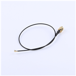 SMA公頭公針轉一代IPEX,RG1.37黑色線,線長300mm——KH-SMAJ-IPEX-RG1.37-B300