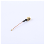 轉接線 SMA公頭公針轉一代IPEX RG1.78棕色線——KH-SMAJ-IPEX-RG1.78-50
