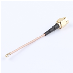 轉接線 SMA公頭公針轉一代IPEX RG1.78棕色線——KH-SMAJ-IPEX-RG1.78-60