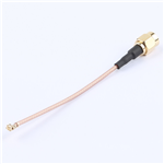 轉接線 SMA公頭公針轉一代IPEX RG1.78棕色線——KH-SMAJ-IPEX-RG1.78-80