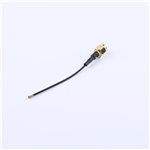 SMA公頭公針轉四代IPEX,RG1.37黑色線,線長70mm——KH-SMAJ-IPEX4-RG1.37-B70