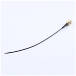 SMA公頭公針轉四代IPEX,RG1.37黑色線,線長140mm——KH-SMAJ-IPEX4-RG1.37-B140