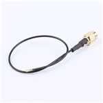 SMA公頭公針轉四代IPEX,RG1.37黑色線,線長180mm——KH-SMAJ-IPEX4-RG1.37-B180