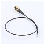 SMA公頭公針轉四代IPEX,RG1.37黑色線,線長250mm——KH-SMAJ-IPEX4-RG1.37-B250