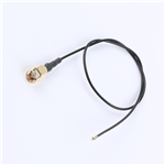 SMA公頭公針轉四代IPEX,RG1.37黑色線,線長300mm——KH-SMAJ-IPEX4-RG1.37-B300
