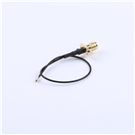 轉(zhuǎn)接線 雙孔法蘭SMA母頭轉(zhuǎn)四代IPEX RG1.13黑線——KH-FL2SMAK-IPEX4-RG1.13-B140