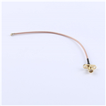 轉(zhuǎn)接線 雙孔法蘭SMA母頭轉(zhuǎn)一代IPEX RG178棕色線——KH-FL2SMAK-IPEX-RG178-140
