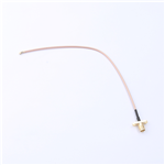 轉(zhuǎn)接線 雙孔法蘭SMA母頭轉(zhuǎn)一代IPEX RG178棕色線——KH-FL2SMAK-IPEX-RG178-180