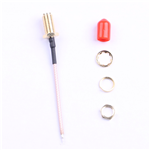 SMA鍍金外螺內孔，RG1.78線，L=60mm——KH-122-178SMA-60