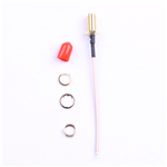 SMA鍍金外螺內孔，RG1.78線，L=80mm——KH-122-178SMA-80