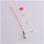 SMA鍍金外螺內孔，RG1.78線，L=150mm——KH-122-178SMA-150
