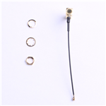 IPEX轉SMA鍍金彎頭，外螺內孔，RG1.13黑色線材，L=60mm(4件套)——KH-IPEX-SMA-W-80