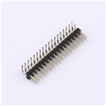 排針 間距:2.54mm 雙排彎針 2x18P KH-2.54PH90-2X18P-L13.8.18.8