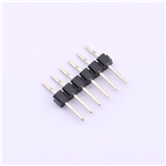 排針 間距:2.54mm 單排臥貼 1x6P KH-2.54PH-1X6P-L13.5-WT